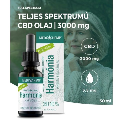 MEDIHEMP Complete 10% CBD olaj | 3000 mg / 30 ml