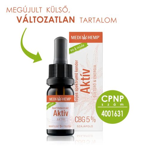 Medihemp Essence 5% CBG olaj | 500 mg | 10 ml