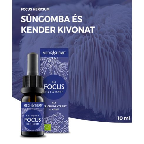 MEDIHEMP Focus gomba & kender | HERICIUM - 10ml