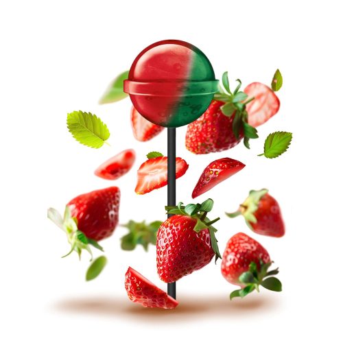Cannabis Lolly Strawberry Haze | Kannabisz nyalóka | 10 db