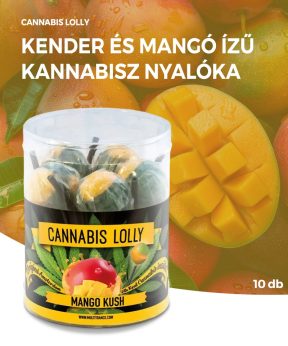 Cannabis Lolly Mango Kush | Kannabisz nyalóka | 10 db
