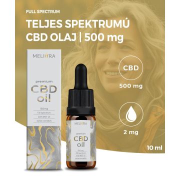 MELIORA Teljes Spektrum 5% CBD olaj | 500 mg / 10 ml