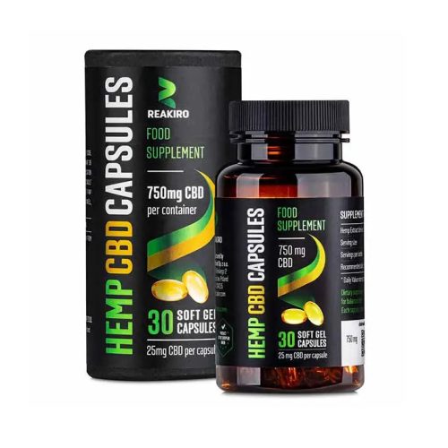Reakiro CBD kapszula | 30 db | 750 mg