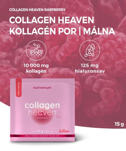 Nutriversum Collagen Heaven - Kollagén por | málna | 15 g