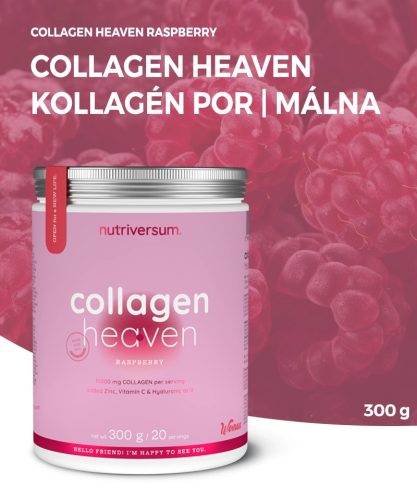 Nutriversum Collagen Heaven - Kollagén por | málna | 300 g