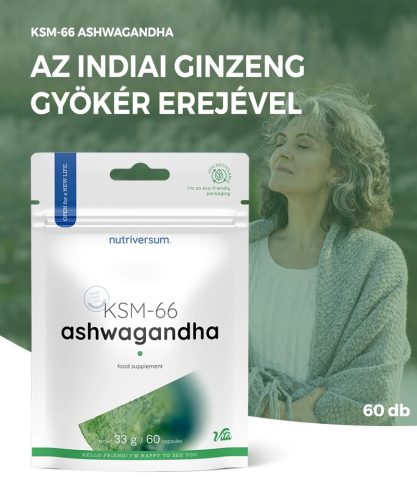Nutriversum KSM-66 Ashwagandha kapszula | 60 db