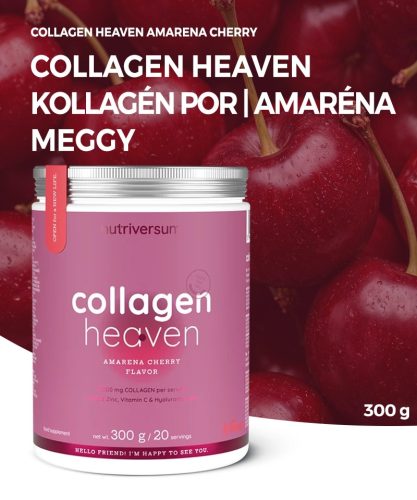 Nutriversum Collagen Heaven | Kollagén por | amaréna meggy | 300 g