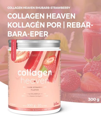 Nutriversum Collagen Heaven | Kollagén por | rebarbara-eper | 300 g