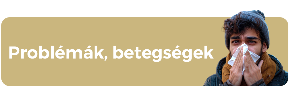 Problémák, betegségek